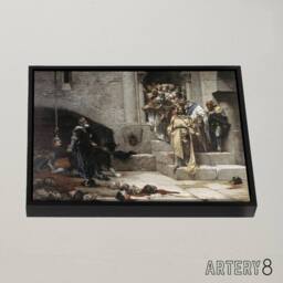 "Artery8 Del Alisal The Bell of Huesca Framed Canvas Wall Art Print - Size: W12"" x H16""" - thumbnail 2