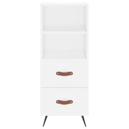Berkfield Home Highboard White 34.5x34x180 cm Engineered Wood - thumbnail 6