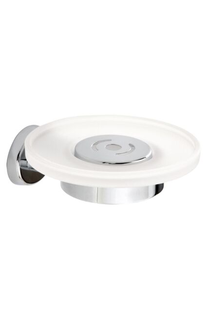 Showerdrape Eternity Stainless Steel Chrome & Glass Soap Dish Wall Mounted in Silver - image 1