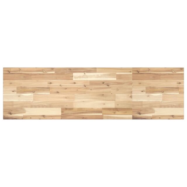 Berkfield Home Bathroom Vanity Top Untreated 120x40x2 cm Solid Wood Acacia in Brown - Size: 120 x 40 x 2 cm - image 1