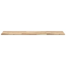 Berkfield Home Bathroom Vanity Top Untreated 120x40x2 cm Solid Wood Acacia in Brown - Size: 120 x 40 x 2 cm - thumbnail 3