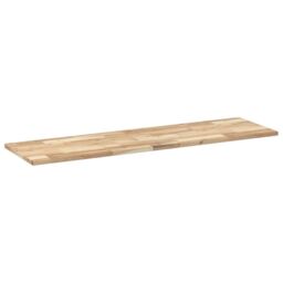 Berkfield Home Bathroom Vanity Top Untreated 120x40x2 cm Solid Wood Acacia in Brown - Size: 120 x 40 x 2 cm - thumbnail 4