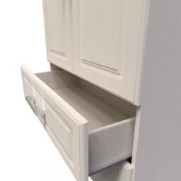 Ready Assembled 2 U Norfolk 2 Door 2 Drawer Wardrobe (Ready Assembled) in Taupe - Size: Large - thumbnail 5