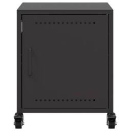 Berkfield Home Stylish Bedside Cabinets 2 pcs Black 36x39x43.5 cm Steel - thumbnail 6