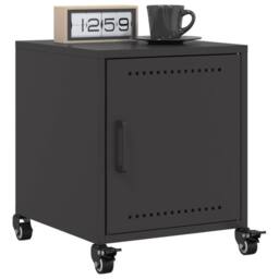 Berkfield Home Stylish Bedside Cabinets 2 pcs Black 36x39x43.5 cm Steel - thumbnail 4