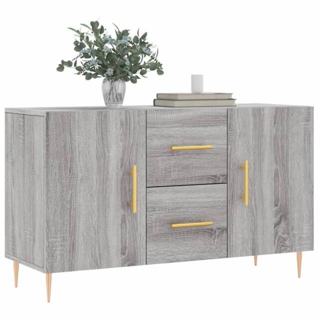 Berkfield Home Sideboard Grey Sonoma 100x36x60 cm Engineered Wood - Size: 100 x 36 x 60 cm - image 1