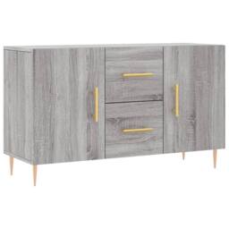Berkfield Home Sideboard Grey Sonoma 100x36x60 cm Engineered Wood - Size: 100 x 36 x 60 cm - thumbnail 3