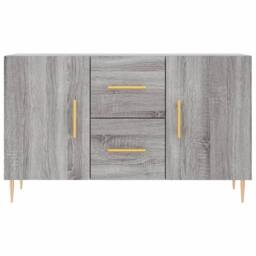 Berkfield Home Sideboard Grey Sonoma 100x36x60 cm Engineered Wood - Size: 100 x 36 x 60 cm - thumbnail 6