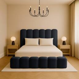 Desire Deco Alice Ottoman Storage Bed Frame with Lift-Up Storage Base in Black - Size: Double - thumbnail 2