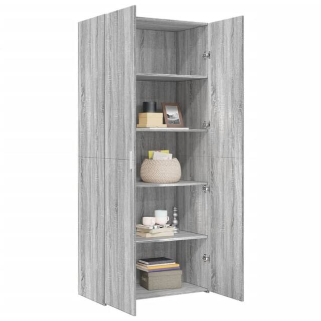 Berkfield Home Highboard Grey Sonoma 80x42.5x185 cm Engineered Wood - image 1