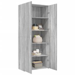 Berkfield Home Highboard Grey Sonoma 80x42.5x185 cm Engineered Wood
