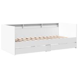Berkfield Home Versatile Daybed with Drawers without Mattress White 75x190 cm Sm