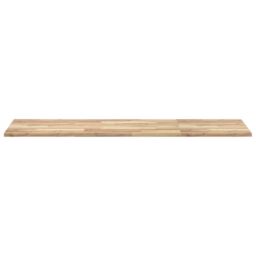 Berkfield Home Bathroom Vanity Top Untreated 120x50x2 cm Solid Wood Acacia in Brown - Size: 120 x 50 x 2 cm - thumbnail 4