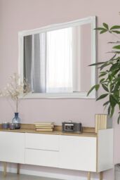 "MirrorOutlet ""Hamilton"" White Shabby Chic Decorative Design Wide Wall Mirror 137cm x 107cm - Size: 137 cm x 107 cm" - thumbnail 1