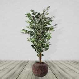 Leaf 27cm x 36cm Aztec Diamond Large Planter in Dark Brown - Size: 27 cm x 36 cm - thumbnail 2