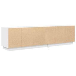 Berkfield Home TV Cabinet with LED Lights White 193.5x41x50 cm - thumbnail 9