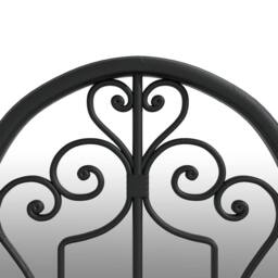 Berkfield Home Garden Mirror Black 70x30 cm Iron for Outdoor Use - thumbnail 5