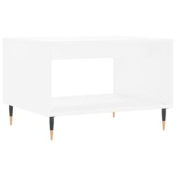 Berkfield Home Coffee Table White 60x50x40 cm Engineered Wood - Size: 60 x 50 x 40 cm - thumbnail 2