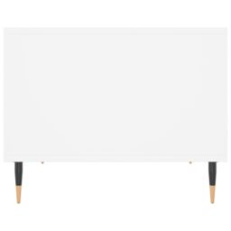 Berkfield Home Coffee Table White 60x50x40 cm Engineered Wood - Size: 60 x 50 x 40 cm - thumbnail 5