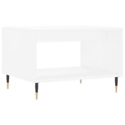 Berkfield Home Coffee Table White 60x50x40 cm Engineered Wood - Size: 60 x 50 x 40 cm - thumbnail 6
