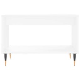 Berkfield Home Coffee Table White 60x50x40 cm Engineered Wood - Size: 60 x 50 x 40 cm - thumbnail 4