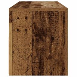 Berkfield Home Bedside Cabinets 2 pcs with LEDs Old Wood 60x35x40 cm in Brown - Size: 60 x 35 x 40 cm - thumbnail 9