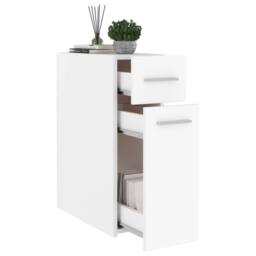 Berkfield Home Apothecary Cabinet White 20x45.5x60 cm Engineered Wood - thumbnail 4