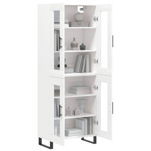 Berkfield Home Highboard White 69.5x34x180 cm Engineered Wood - image 1