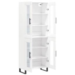 Berkfield Home Highboard White 69.5x34x180 cm Engineered Wood - thumbnail 4