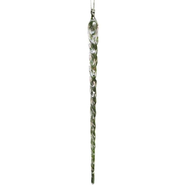 Melody Maison Set Of 8 Small Clear Acrylic Icicles - 13cm - image 1