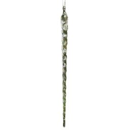 Melody Maison Set Of 8 Small Clear Acrylic Icicles - 13cm