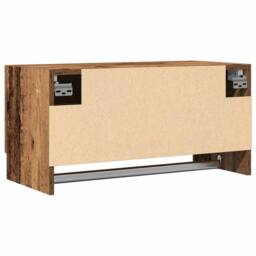 Berkfield Home Wardrobe Old Wood 70x32.5x35 cm Engineered Wood in Brown - thumbnail 6