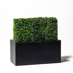 Primrose 80cm Terracotta Fibre Dark Grey Trough Planter - thumbnail 2