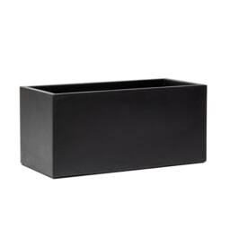 Primrose 80cm Terracotta Fibre Dark Grey Trough Planter - thumbnail 1