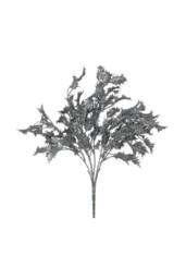 KDMD Pewter Glitter Holly Bush Silver - thumbnail 1
