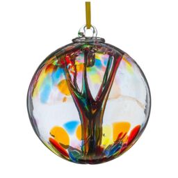 Sienna Glass 15cm Spirit Ball Multicoloured in Dark Red - thumbnail 1