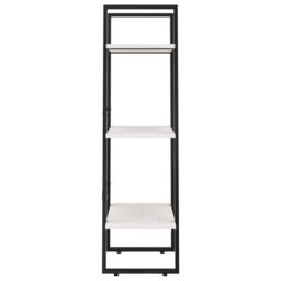 Berkfield Home Storage Shelf White 60x30x105 cm Solid Pine Wood in Black - Size: 60 x 30 x 105 cm - thumbnail 6