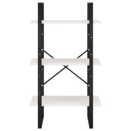 Berkfield Home Storage Shelf White 60x30x105 cm Solid Pine Wood in Black - Size: 60 x 30 x 105 cm - thumbnail 5