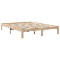 Berkfield Home Bookcase Bed without Mattress 160x200 cm Solid Wood Pine in Brown - thumbnail 7