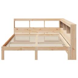 Berkfield Home Bookcase Bed without Mattress 160x200 cm Solid Wood Pine in Brown - thumbnail 5