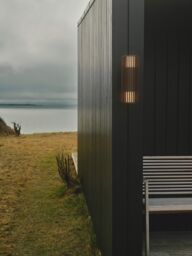 Nordlux Modern Outdoor Wall Light Brown Aluminium E27 Coastal/Marine Safe - Mains Powered, IP54 - thumbnail 4
