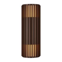Nordlux Modern Outdoor Wall Light Brown Aluminium E27 Coastal/Marine Safe - Mains Powered, IP54 - thumbnail 2
