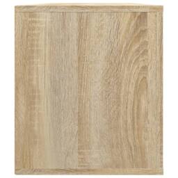 Berkfield Home TV Cabinet Sonoma Oak 100x35x40 cm Engineered Wood in Light Oak - Size: 100 x 35 x 40 cm - thumbnail 7