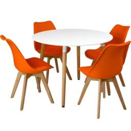 SPETLEK Dining Chairs Beech Wood Legs orange - thumbnail 5