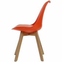 SPETLEK Dining Chairs Beech Wood Legs orange - thumbnail 4