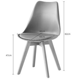 SPETLEK Dining Chairs Beech Wood Legs orange - thumbnail 2