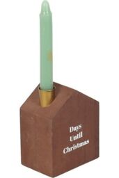 KDMD Set of 24 Mini Advent Candles with Holder in Brown - thumbnail 4