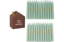 KDMD Set of 24 Mini Advent Candles with Holder in Brown - thumbnail 2
