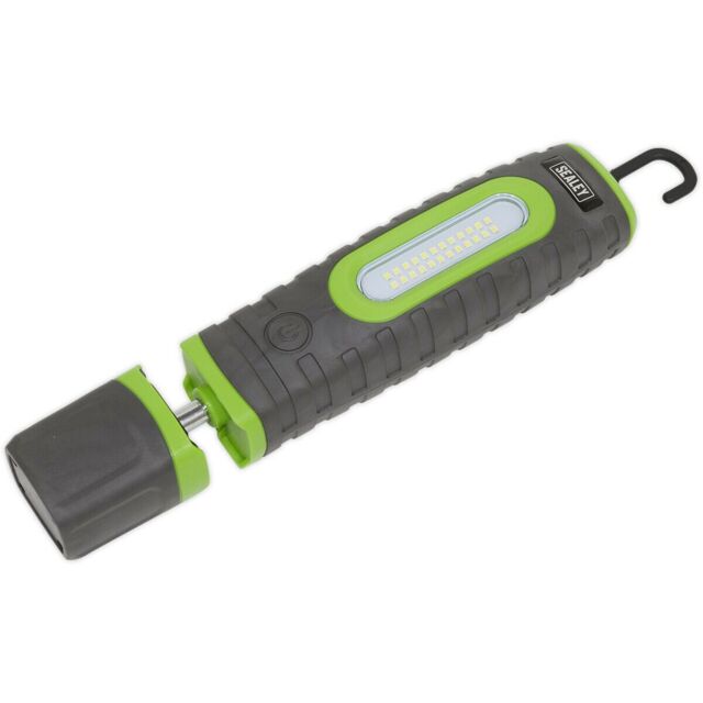 Loops 360Ã‚ ° Swivel Inspection Light - 24 SMD & 3W SMD LED - Rechargeable - Green - image 1