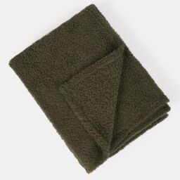 OHS Large Teddy Fleece Throw Blanket in Green - Size: 150 cm x 200 cm - thumbnail 5